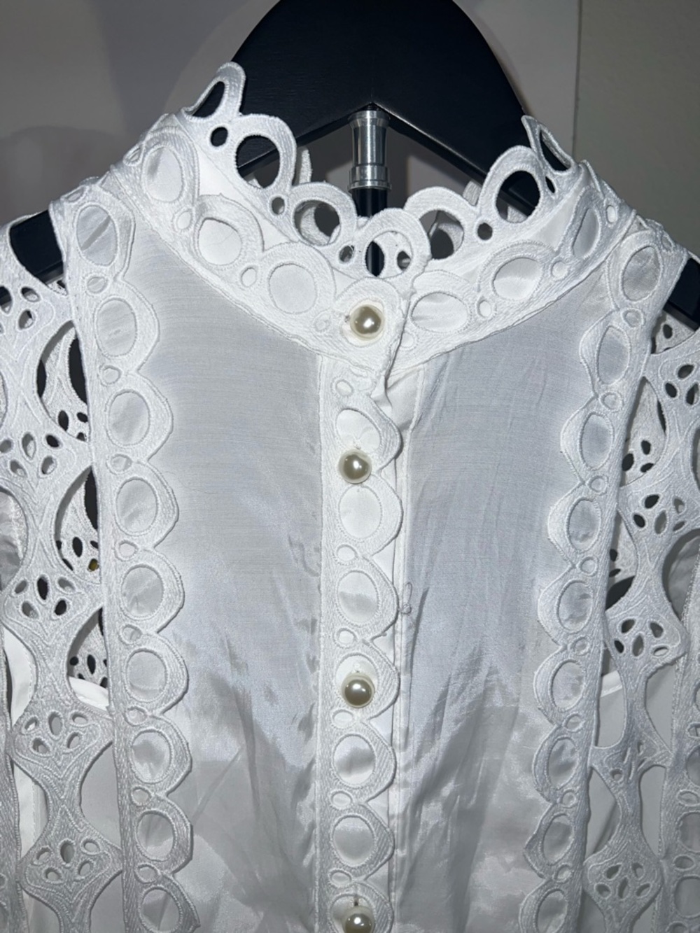 NWT: Women's Kennedi White Sleeveless Hollow Maxi Dress! Size XL. - Picture 5 of 16